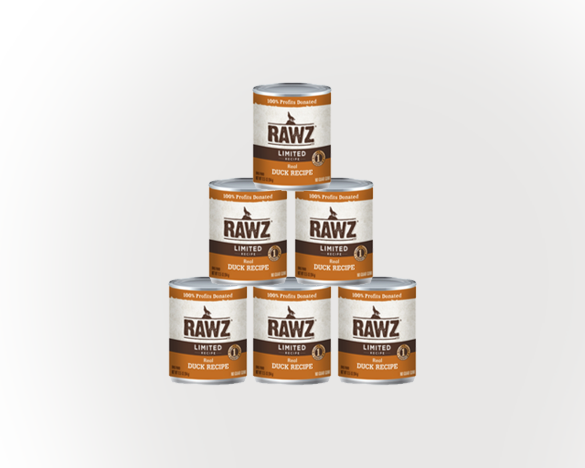 RAWZ罗斯低敏鸭肉全犬罐354g*6罐