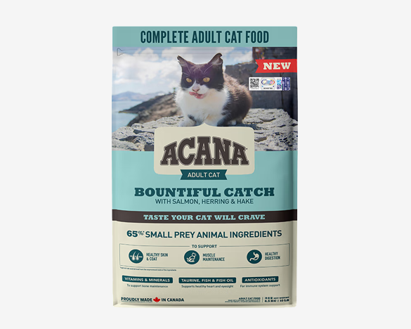爱肯拿（ACANA）抓多多丰盛渔获成猫专用燕麦猫粮4.5kg