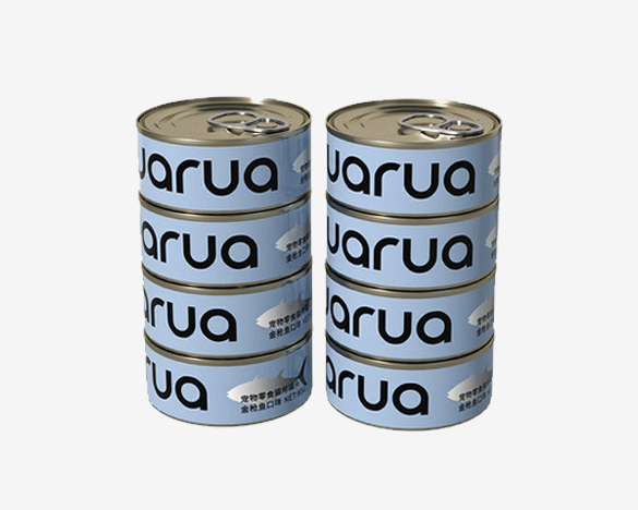 PRADOOU派兜Ruarua系列 猫咪补水汤罐零食罐 金枪鱼口味85g*8罐
