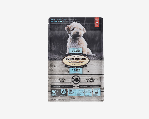 正品标！加拿大进口 欧恩焙低温烘焙小型犬无谷鱼肉配方全犬粮5.67kg