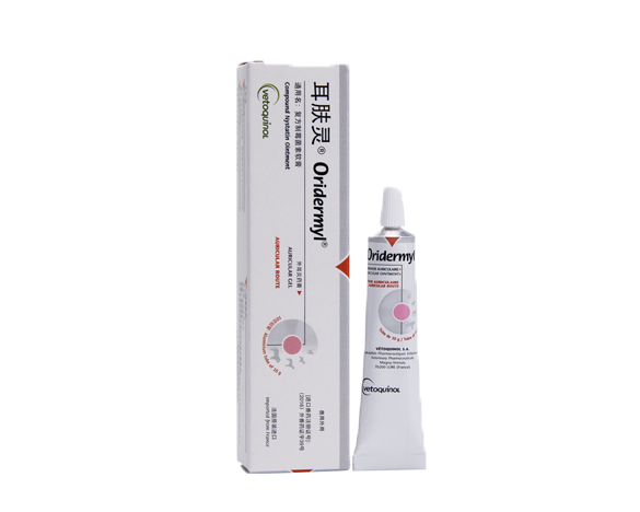 法国威隆Oridermyl耳肤灵 宠物猫狗耳螨中耳炎耳臭治疗药10g