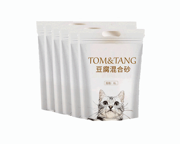 [5人团]出口品质TOM&TANG豆腐膨润土混合猫砂6L*6包