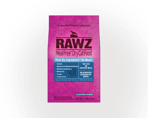 美国RAWZ罗斯全猫粮脱水鲑鱼六种肉3.5磅（破损）