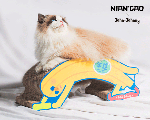 年糕NianGao 香蕉先生猫抓板 耐磨瓦楞纸猫玩具