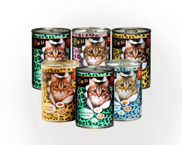 德国奥卡尼斯小豹纹5种口味猫罐头混装400g*6