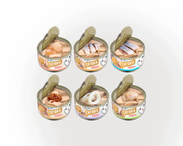  猫乐适泰国进口大块白肉罐金枪鱼+6种浇头85g*6罐
