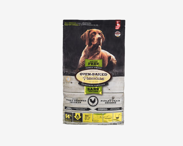 正品标！加拿大进口 欧恩焙低温烘焙无谷鸡肉配方全犬粮11.34kg