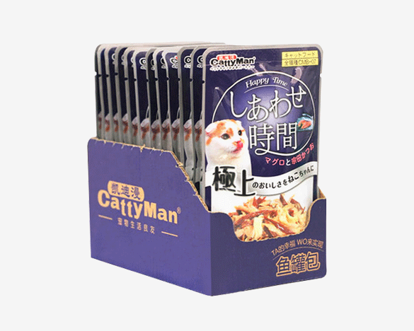  日本多格漫猫湿粮餐包55g*12包（整盒装）