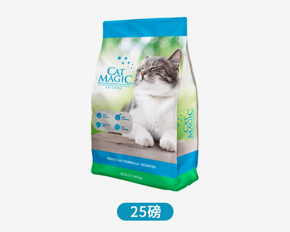 美国CatMagic喵洁客 益生菌矿物土洋甘菊香型猫砂25磅