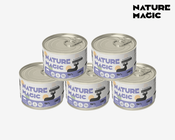 新西兰自然魔法NatureMagic 无谷成猫主食罐头185g*5罐 鹿肉口味