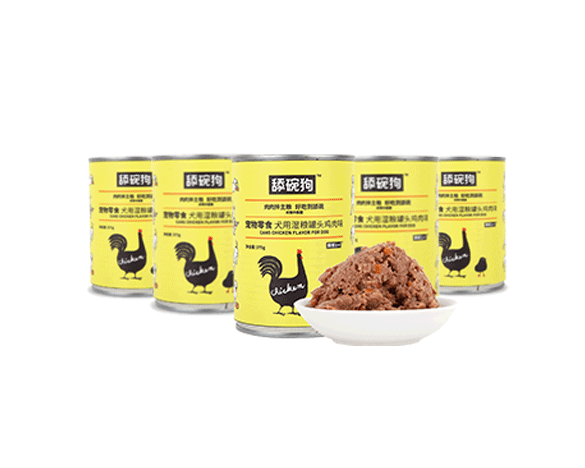 [2人团]佩妮6+1犬用湿粮罐头鸡肉口味375g*6罐装