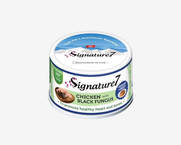 心宠怀Signature7肉酱系列小白罐 鸡肉黑木耳猫罐头80g*1罐
