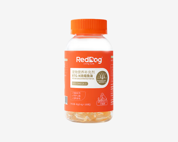 红狗RedDog RTG-N浓缩鱼油100粒（犬猫通用）