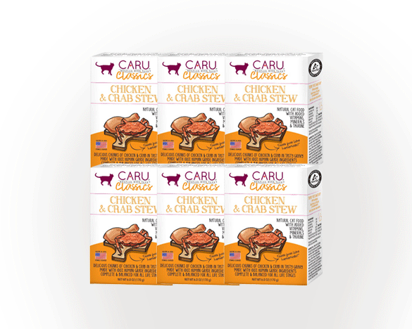 caru卡鲁经典鸡肉螃蟹炖肉猫餐盒170G*6盒