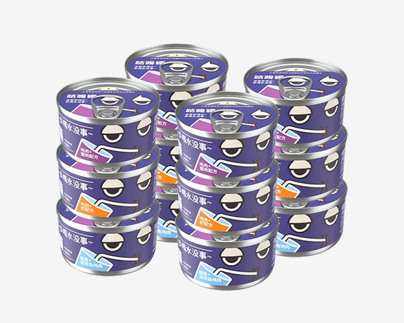 CATLET百分之六十六 猫咪补水零食罐咕咚罐80g*24罐 3口味组合装