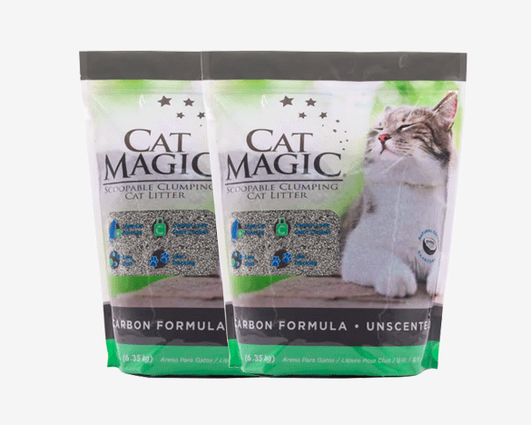 美国CatMagic喵洁客 益生菌矿物土活性炭猫砂28磅（14磅*2包）