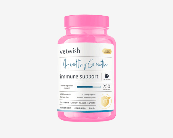 ​唯特适vetwish 猫狗通用0乳糖乳铁蛋白13.5g（0.45*30粒）