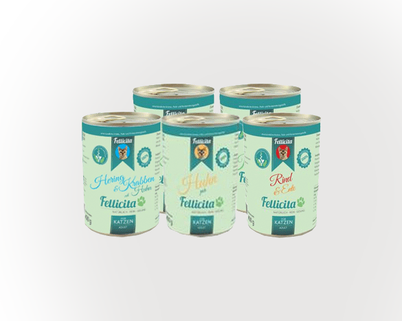 德国Fellicita满满罐成猫主食罐头400g*5罐 多口味随机混搭