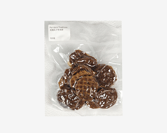 FARMLAND TRADITIONS蔚蓝原野  风干牛肉饼犬用零食肉干100g(分装)