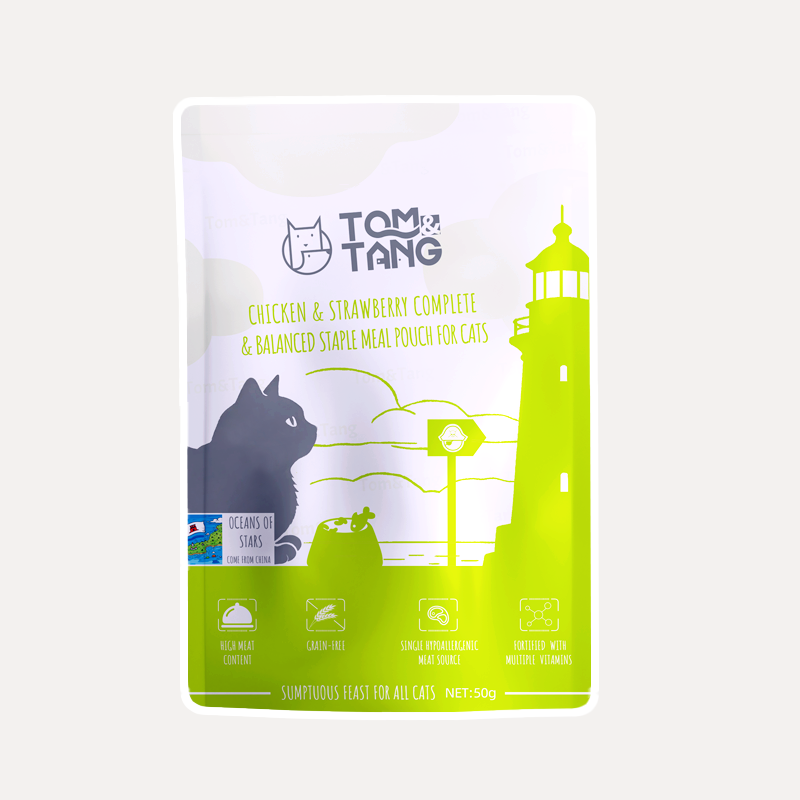TOM&TANG汤姆糖全价猫主食餐包海盗系列鸡肉草莓口味 50g/袋