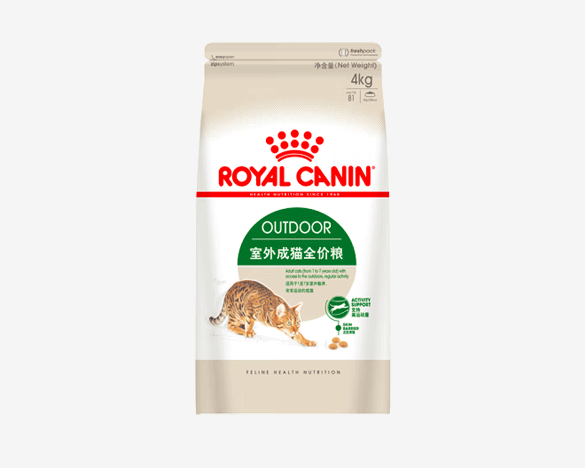 皇家O30户外成猫粮4KG