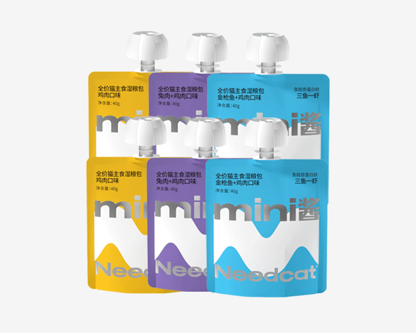 Needcat你的猫 MINI酱猫用全阶段主食餐包40g*6包/盒 3口味组合装