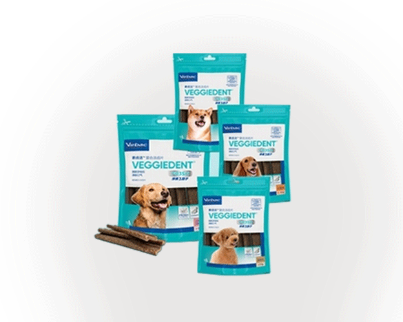 法国Virbac 维克犬用齿洁复合酶去口臭除牙结洁齿片350g （10-30kg犬用）