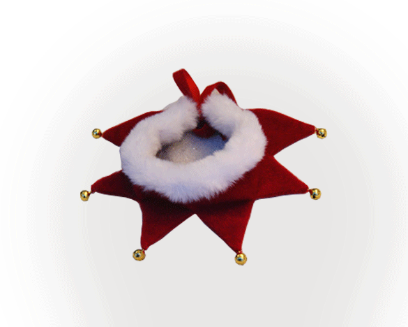 圣诞节日圣诞铃铛狗狗猫咪围脖装饰用品M码（8-13斤）