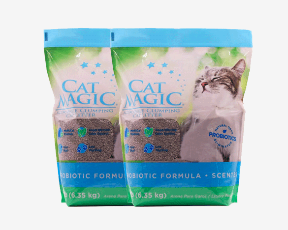 美国CatMagic喵洁客 益生菌矿物土洋甘菊猫砂28磅（14磅*2包）