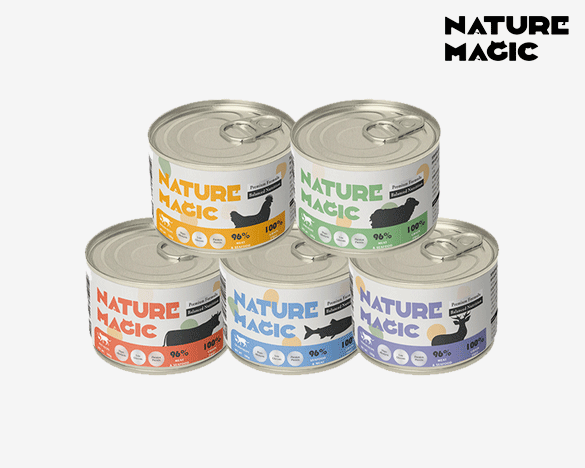 新西兰自然魔法NatureMagic 无谷成猫主食罐头185g*5罐 2口味随机组合