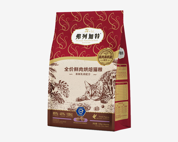 弗列加特益生菌全价鲜肉烘焙猫粮 乳鸽配方1.8kg
