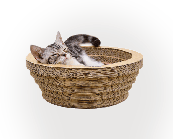 得酷经典瓦楞纸碗型猫抓板