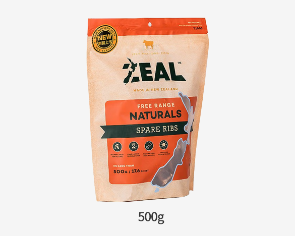 [直接买] ZEAL真致新西兰进口狗零食 风干小牛肋骨500g