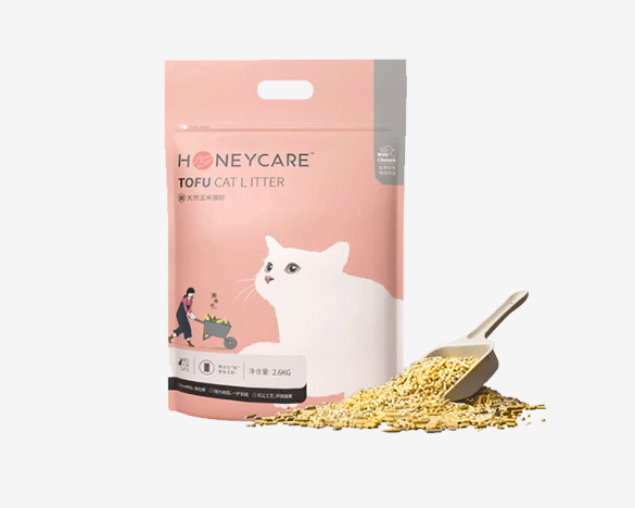 Honeycare好命天生玉米猫砂（2.6kg*4包）