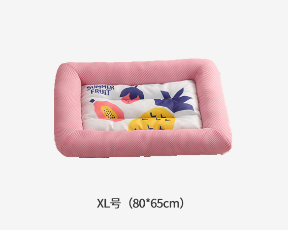 夏季宠物冰凉垫猫咪狗狗冰垫猫窝狗窝 粉色菠萝XL号（80*65cm）