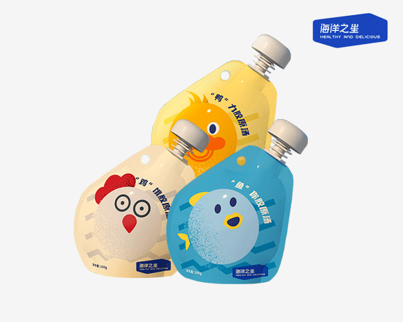 海洋之星猫狗通用宠物零食 营养补水胶原汤100g*6袋 3口味组合