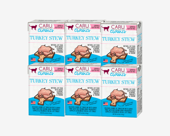 CARU卡鲁全价主食猫用餐盒 火鸡肉口味170克*6盒（憋罐）