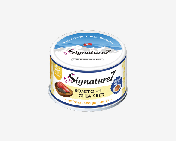 心宠怀Signature7肉酱系列小白罐 鲣鱼鸡肉奇亚籽猫罐头80g*1罐