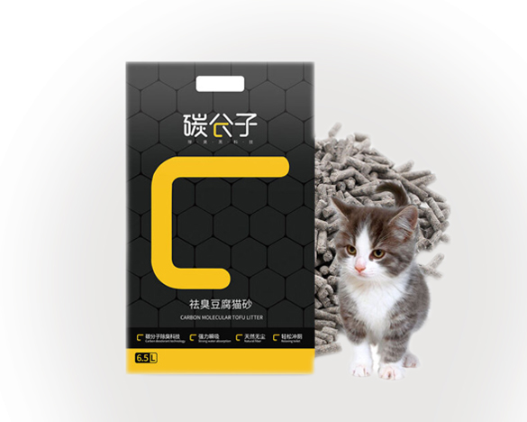 碳分子祛臭豆腐猫砂6.5L*6包