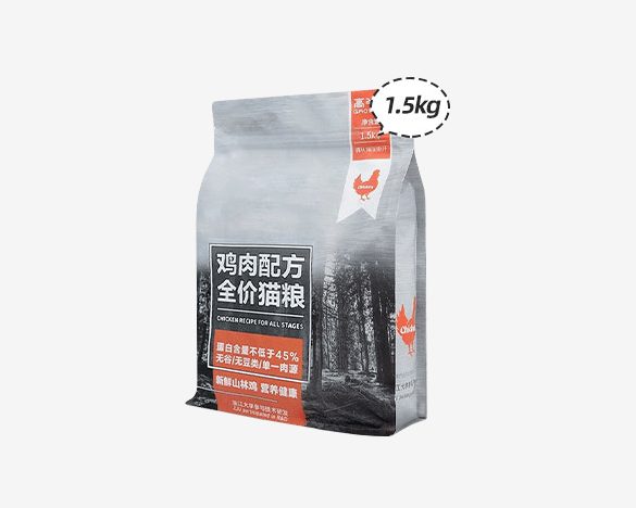 高爷家鲜肉猫粮 山林鸡配方无谷全猫粮1.5kg
