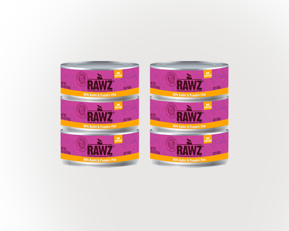 RAWZ罗斯兔肉南瓜无谷全猫罐156g*6罐