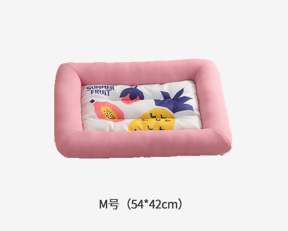 夏季宠物冰凉垫猫咪狗狗冰垫猫窝狗窝 粉色菠萝M号（54*42cm）