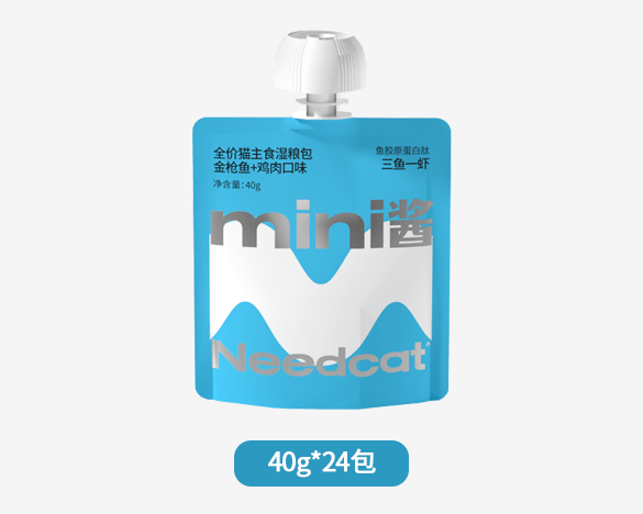 Needcat你的猫 MINI酱猫用全阶段主食餐包 金枪鱼+鸡肉配方40g*24包