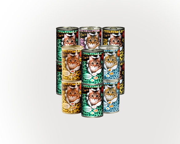 德国O’Canis小豹纹无谷全猫主食罐400g*12罐  5口味组合装