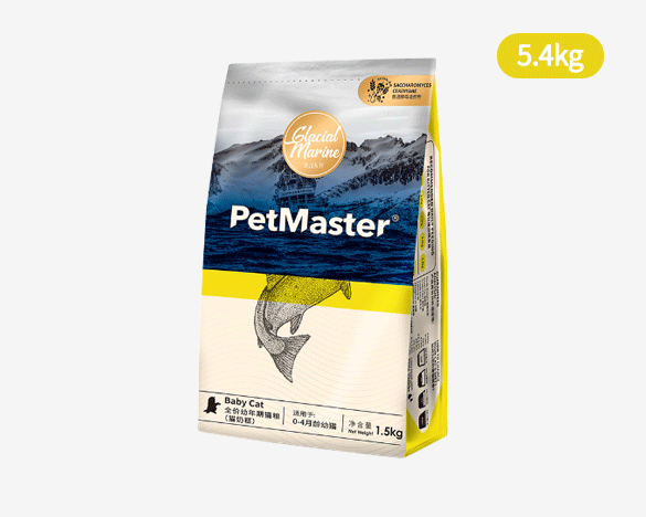 佩玛思特Petmaster冰川系列 鳕鱼配方猫奶糕幼猫粮5.4kg（适用0-4月龄）