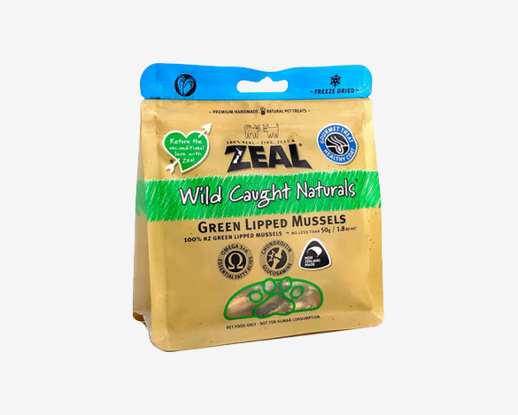 ZEAL真致 新西兰进口猫咪零食 冻干绿唇青口贻贝50g