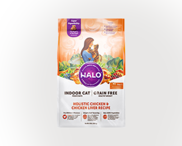 美国Halo自然光环纯鲜肉猫粮-成猫系列 鸡肉 10磅 