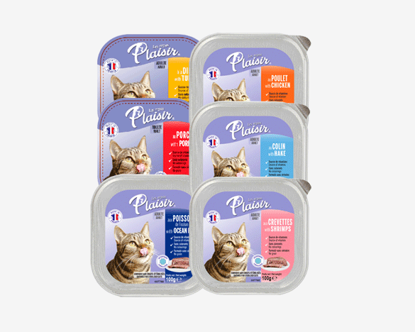 [直接买]法国Les Repas Plaisir普莱喜 无谷全猫主食餐盒100g*12盒 6口味